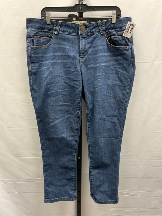 Blue Denim Jeans Straight Democracy, Size 16