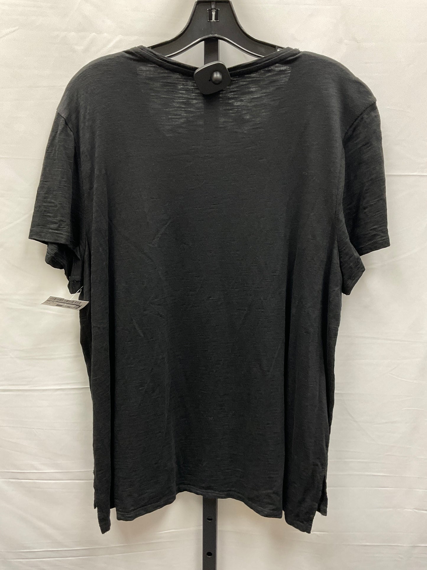 Black & White Top Short Sleeve Chicos, Size Xl