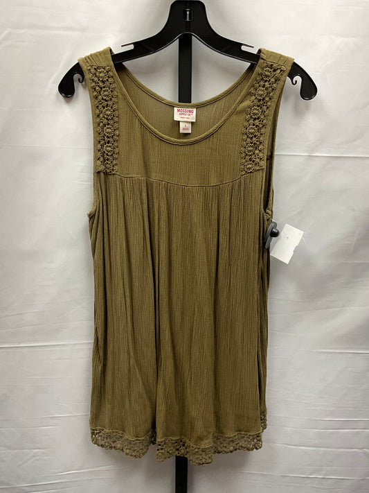 Green Top Sleeveless Mossimo, Size L
