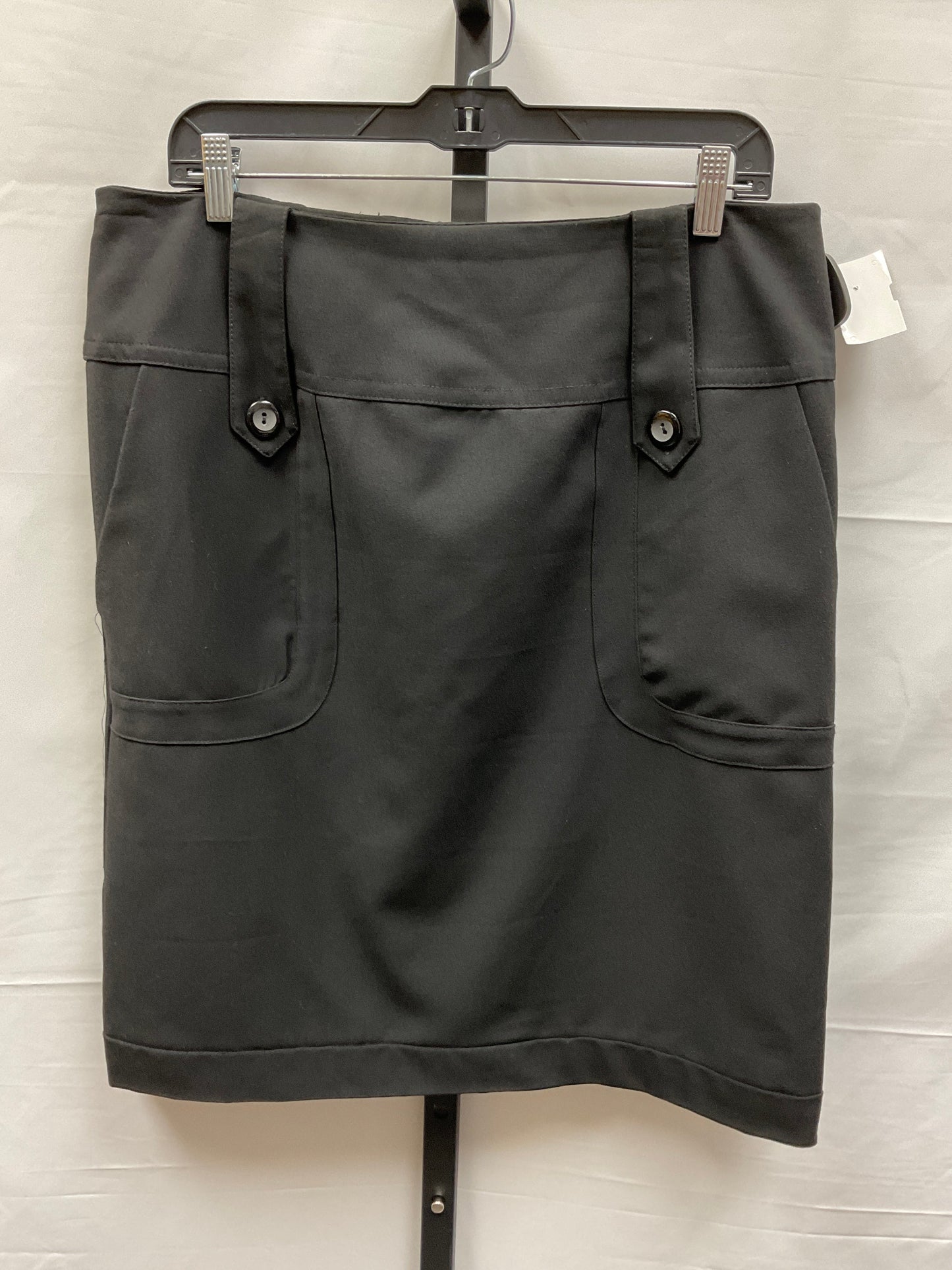 Black Skirt Midi Ab Studio, Size 12