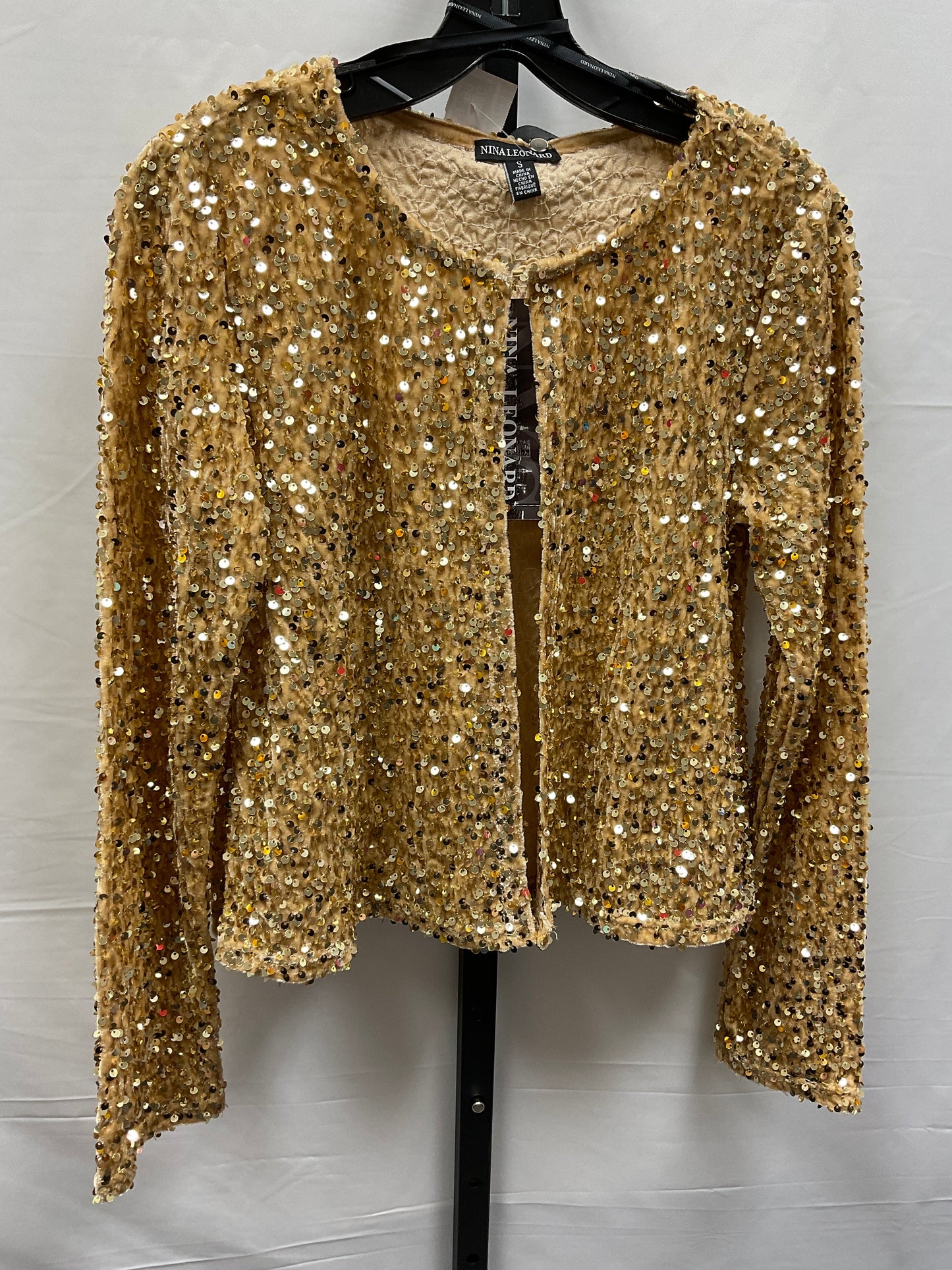 Gold Bolero Nina Leonard, Size S