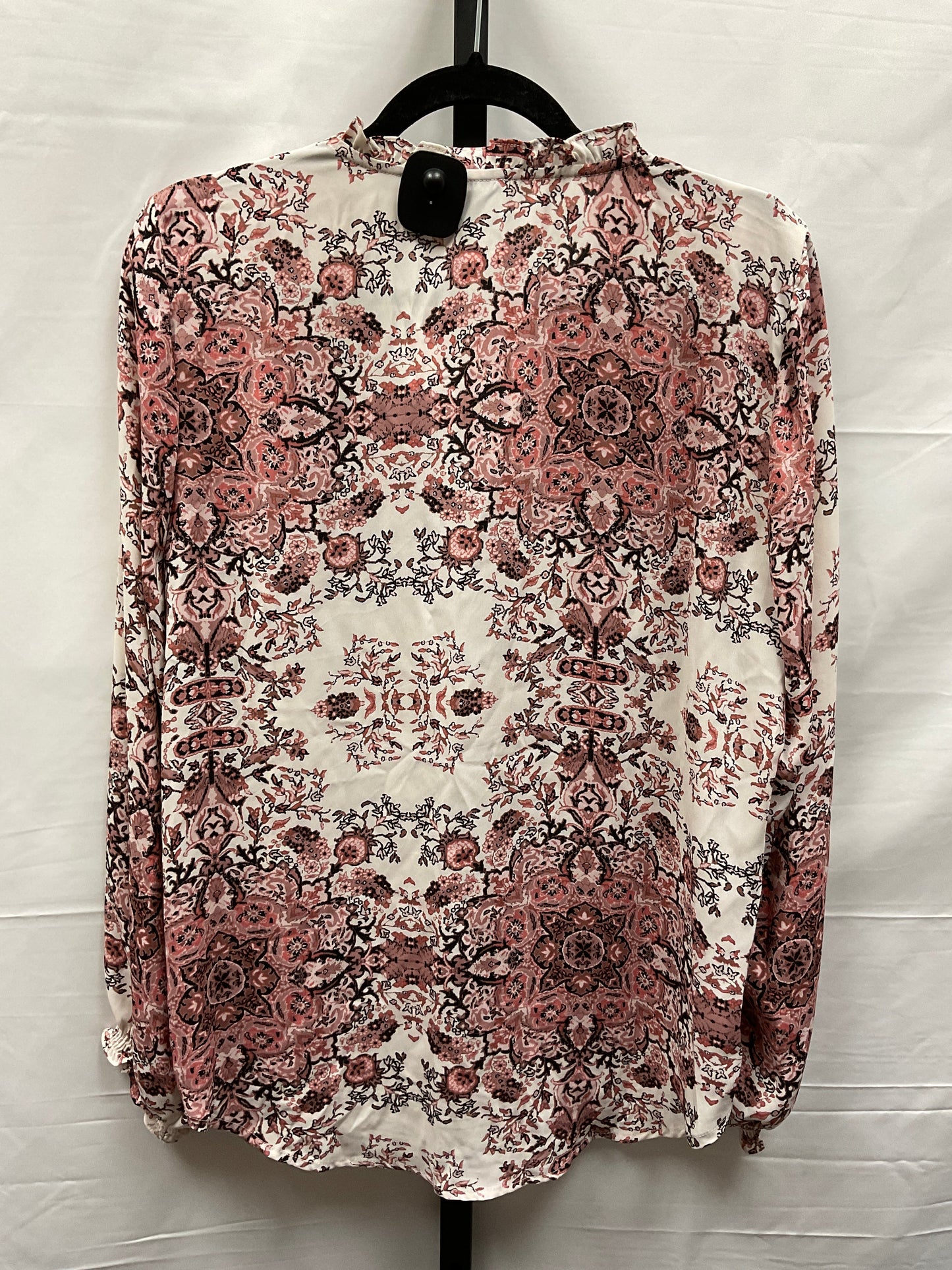 Floral Print Top Long Sleeve Paraphrase, Size Xl