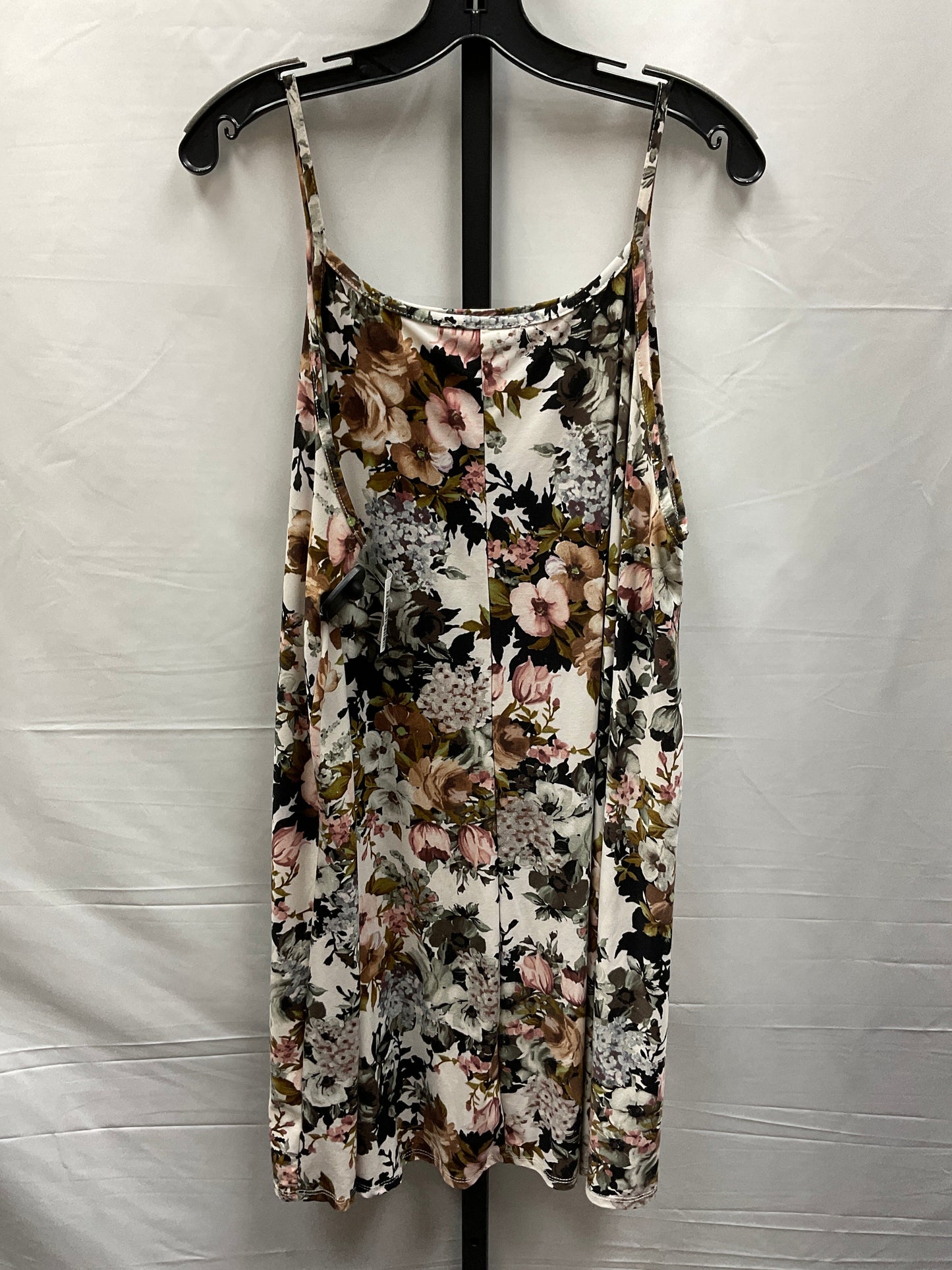 Floral Print Dress Casual Short Vibe, Size 3x