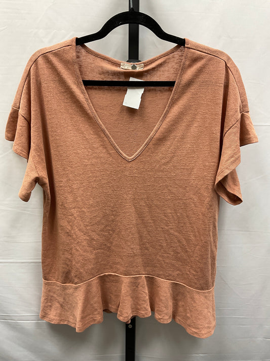 Orange Top Short Sleeve Altard State, Size L