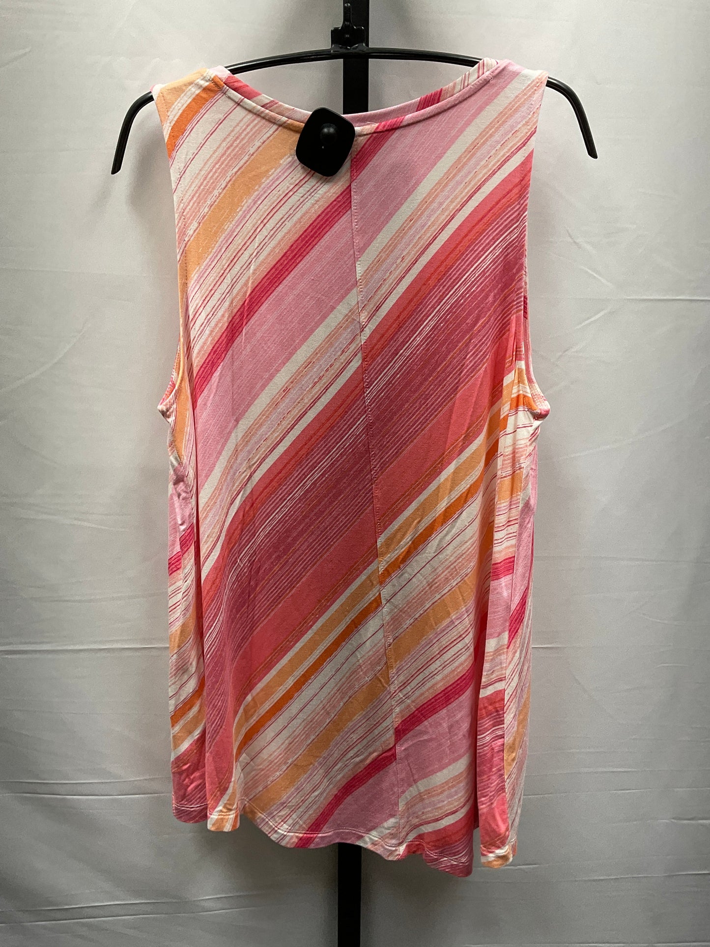 Multi-colored Top Sleeveless Basic Apt 9, Size L