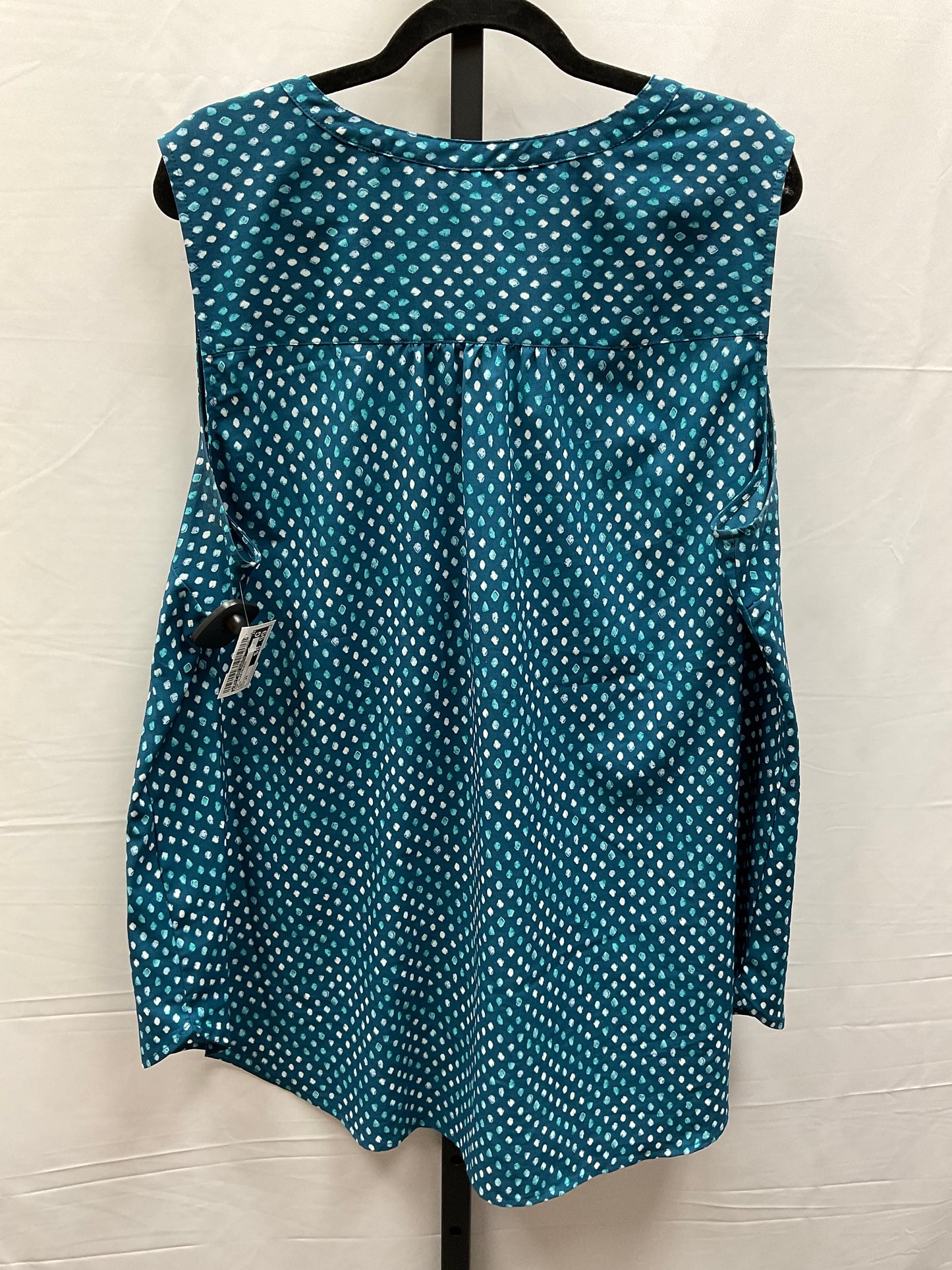 Blue Top Sleeveless Croft And Barrow, Size 2x