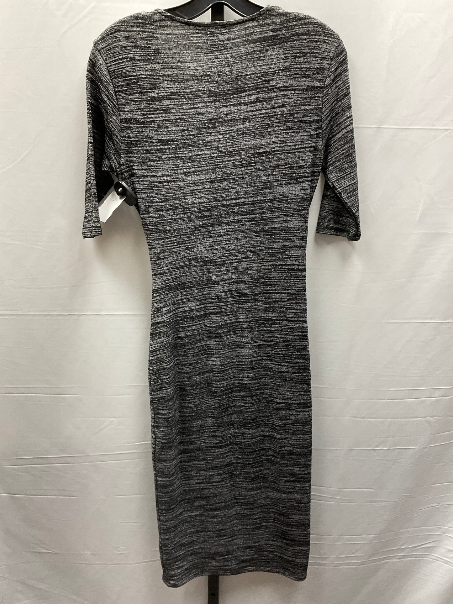 Grey Dress Casual Midi Chelsea And Theodore, Size Xs