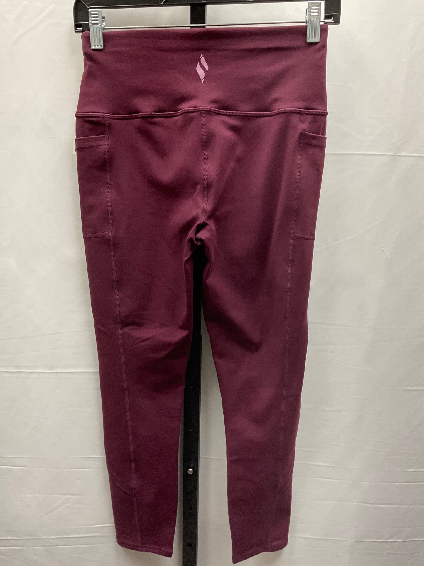 Purple Athletic Leggings Skechers, Size S