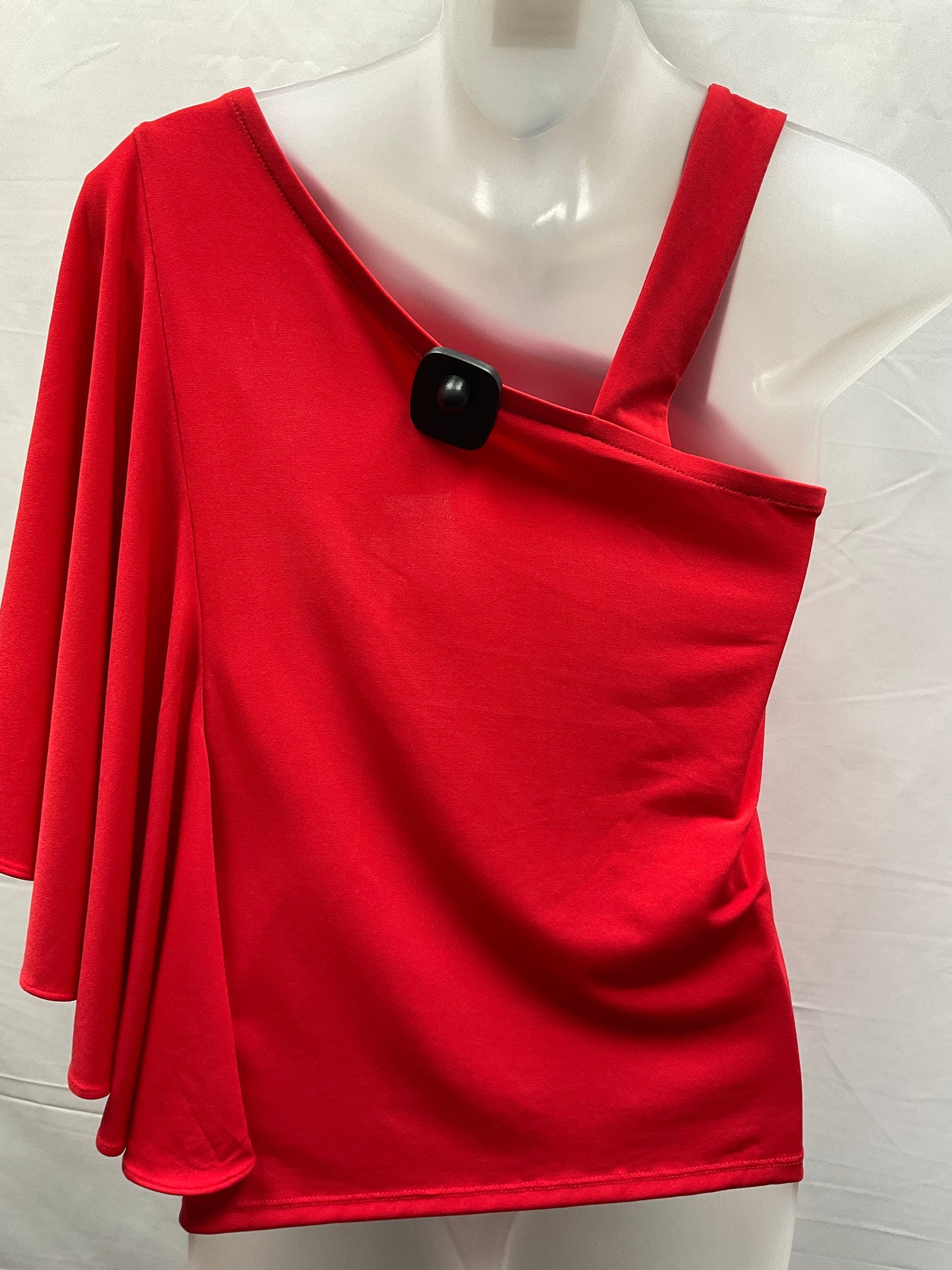 Red Top Short Sleeve Chicos, Size Petite   S