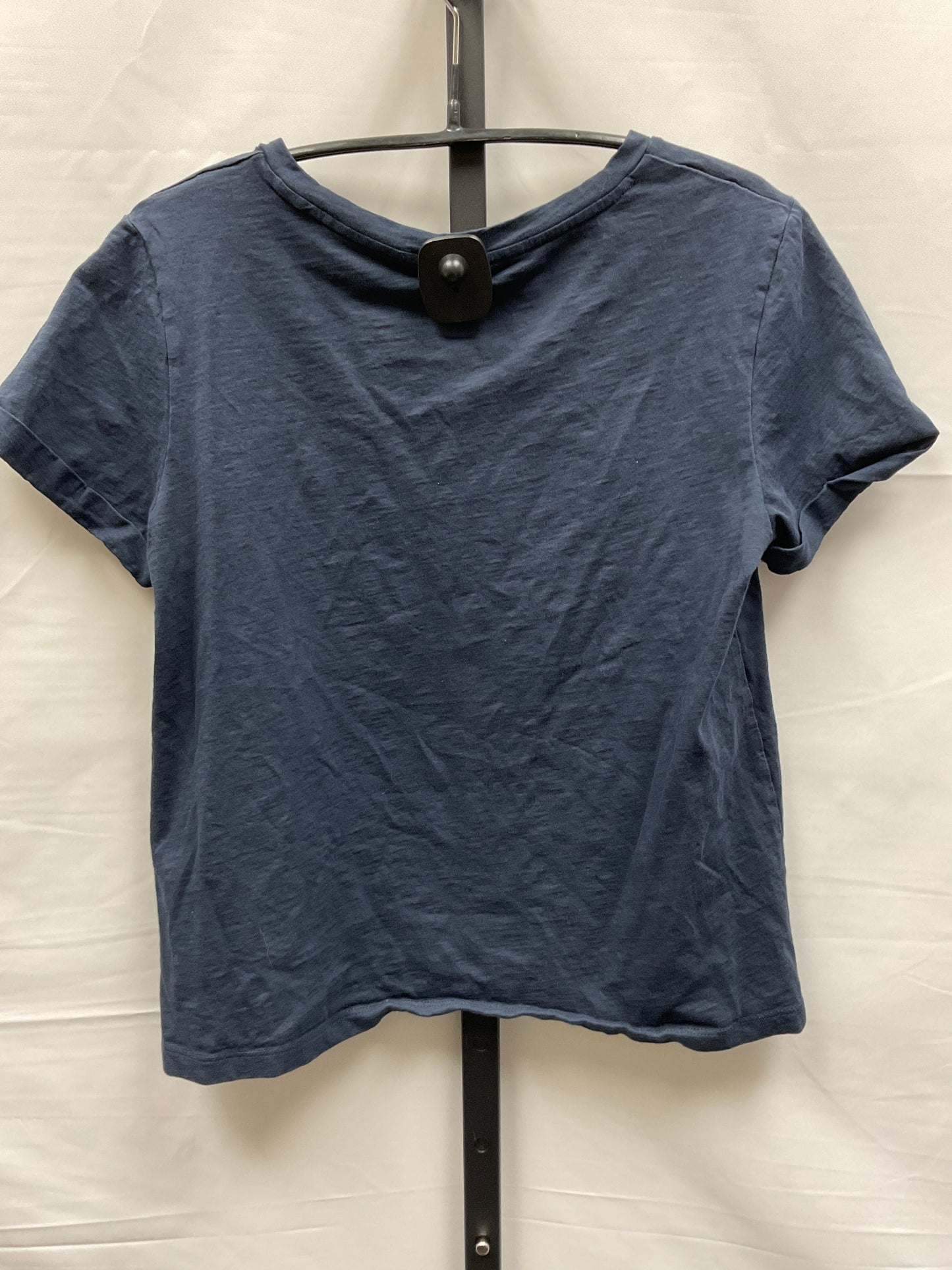 Navy Top Short Sleeve Basic Max Studio, Size M