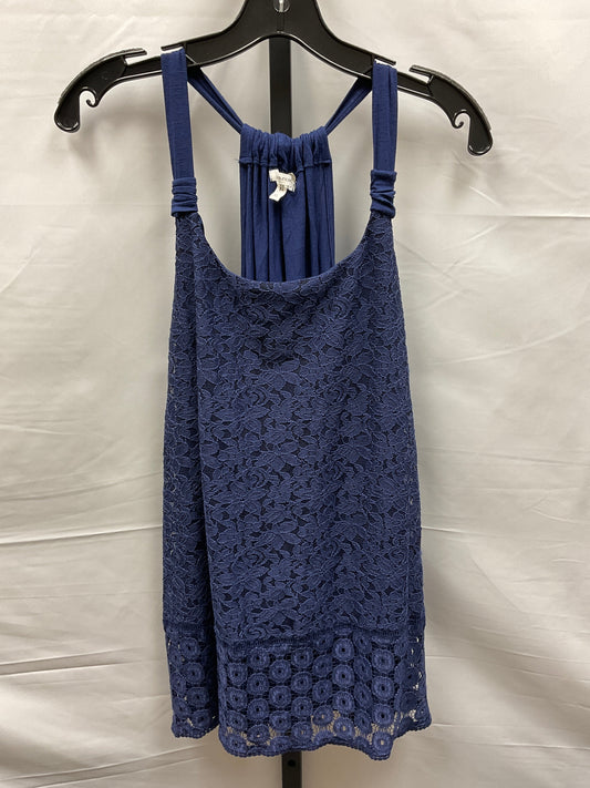 Navy Top Sleeveless Maurices, Size Xl