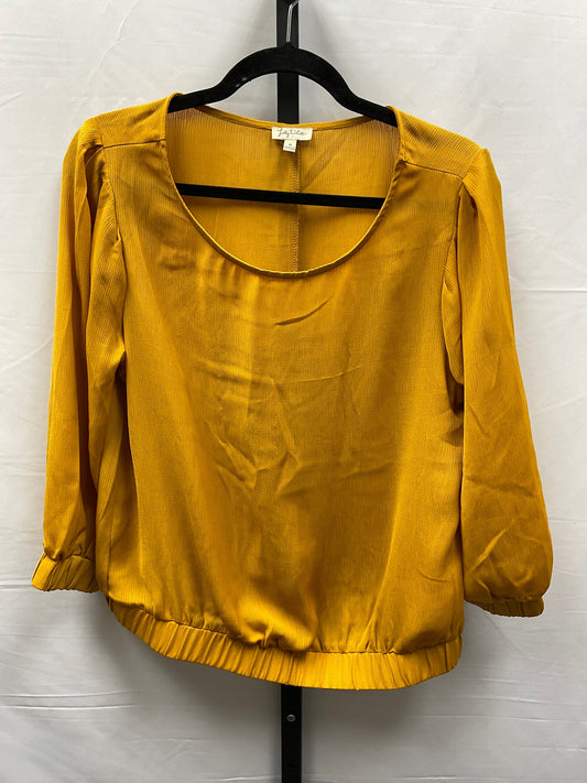 Yellow Top Long Sleeve Lily White, Size M