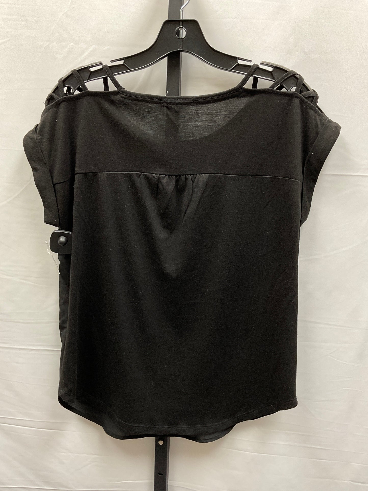 Black & Cream Top Short Sleeve Maurices, Size S