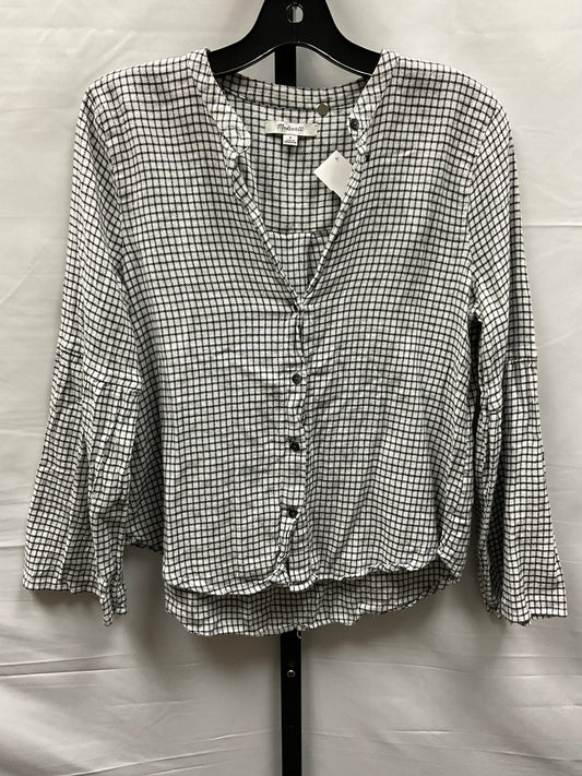 Black & White Top Long Sleeve Madewell, Size M