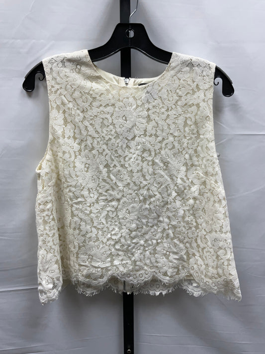 Cream Top Sleeveless H&m, Size M