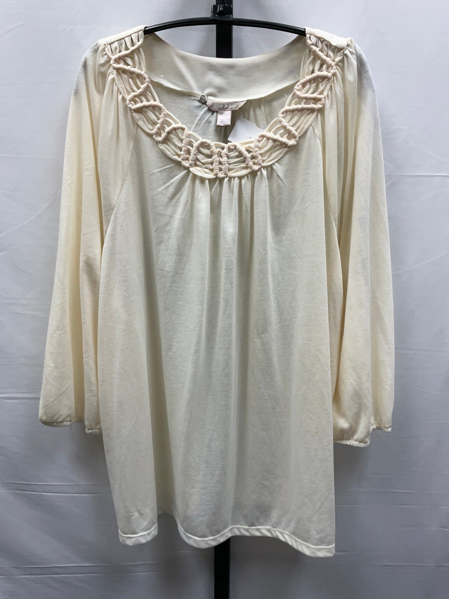 Cream Top Long Sleeve White Stag, Size Xxl