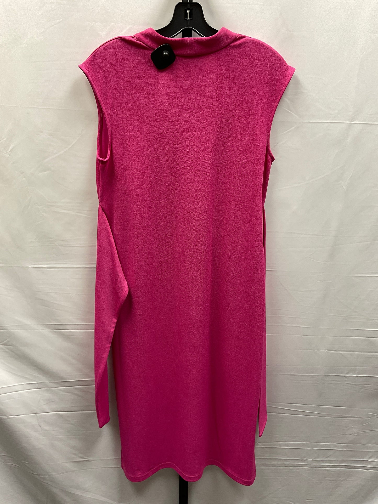 Pink Dress Casual Midi Isaac Mizrahi Live Qvc, Size S