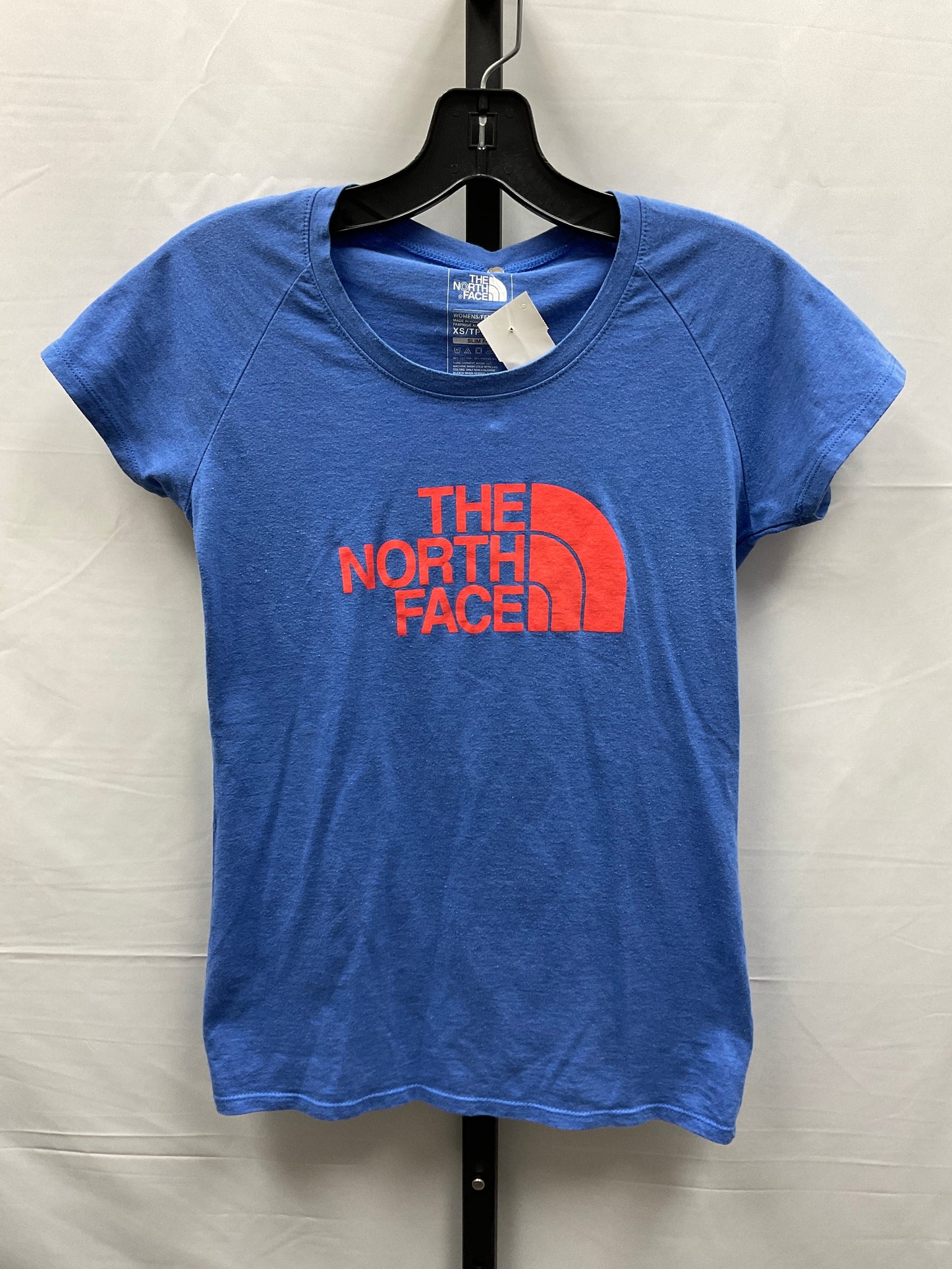 Blue Top Short Sleeve Basic The North Face, Size Xs