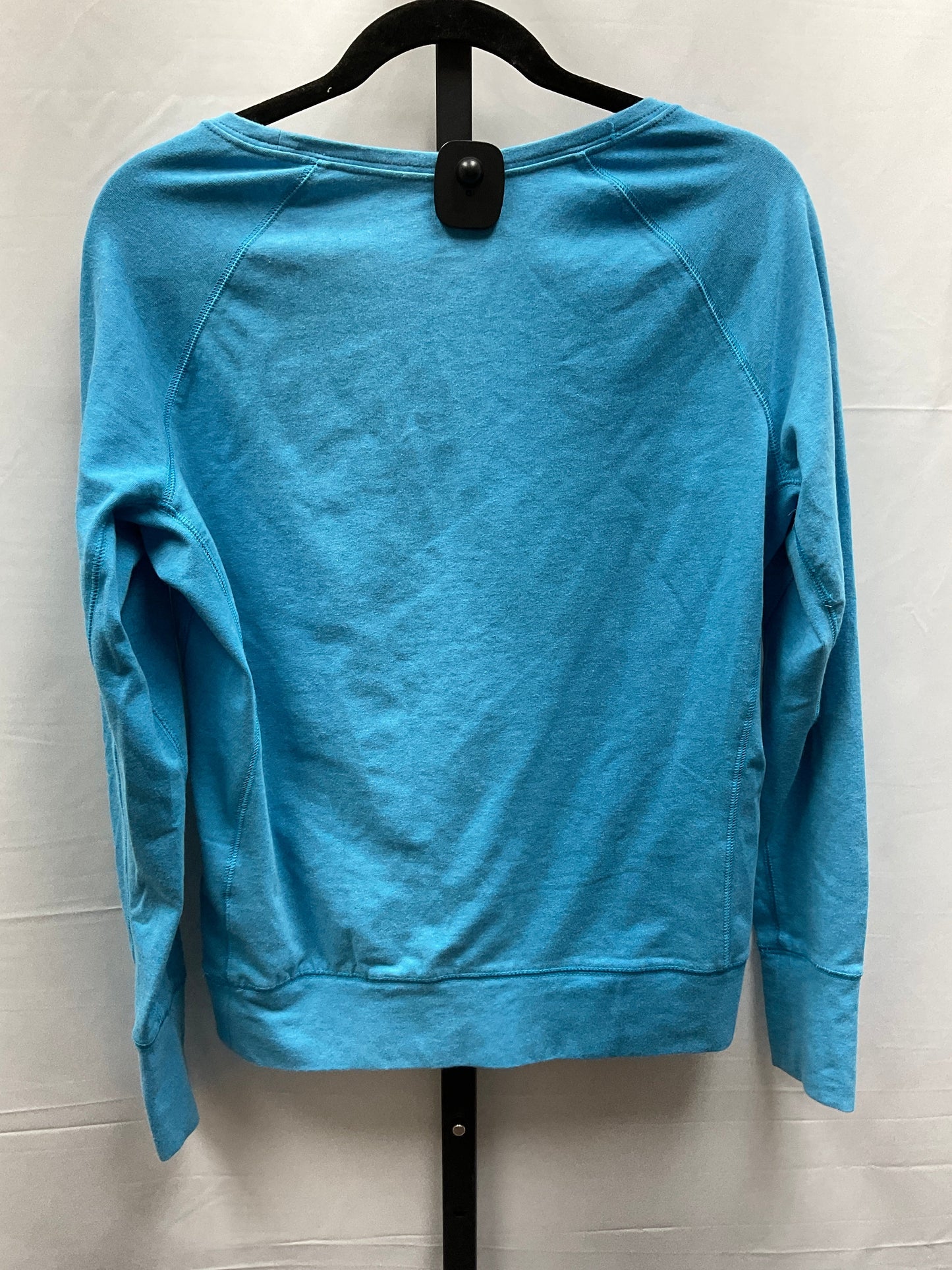 Blue Athletic Top Long Sleeve Crewneck Nike Apparel, Size Xs