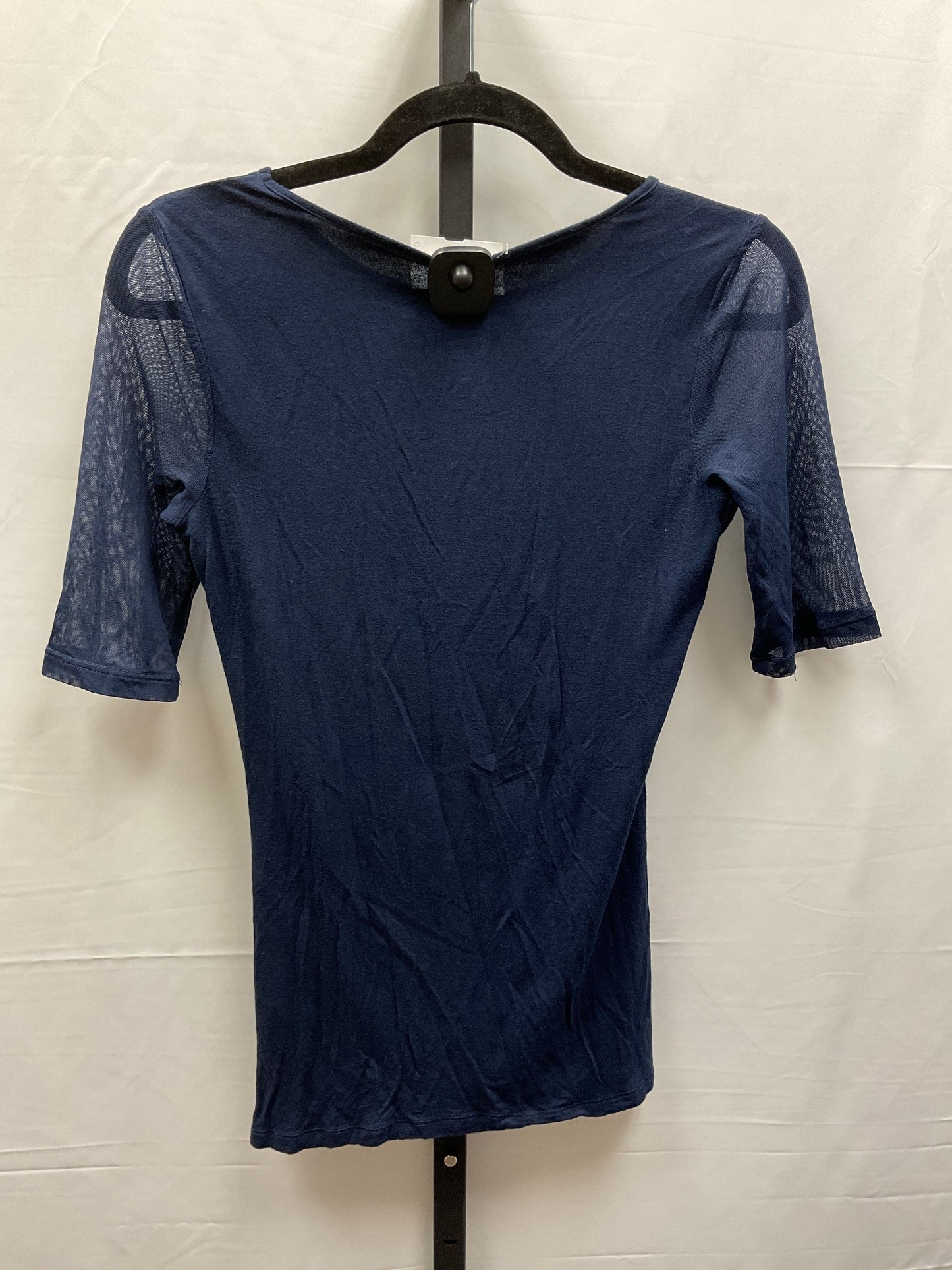 Navy Top Short Sleeve Inc, Size S