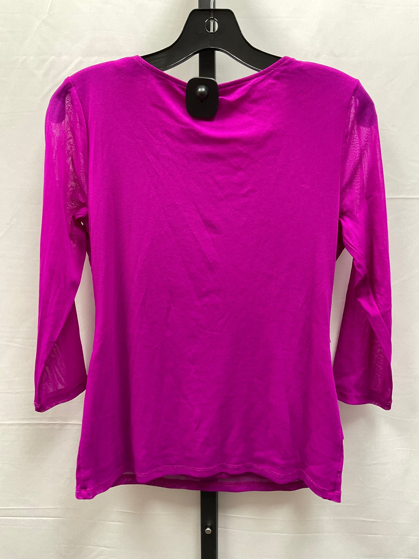 Purple Top 3/4 Sleeve Alfani, Size Petite  M