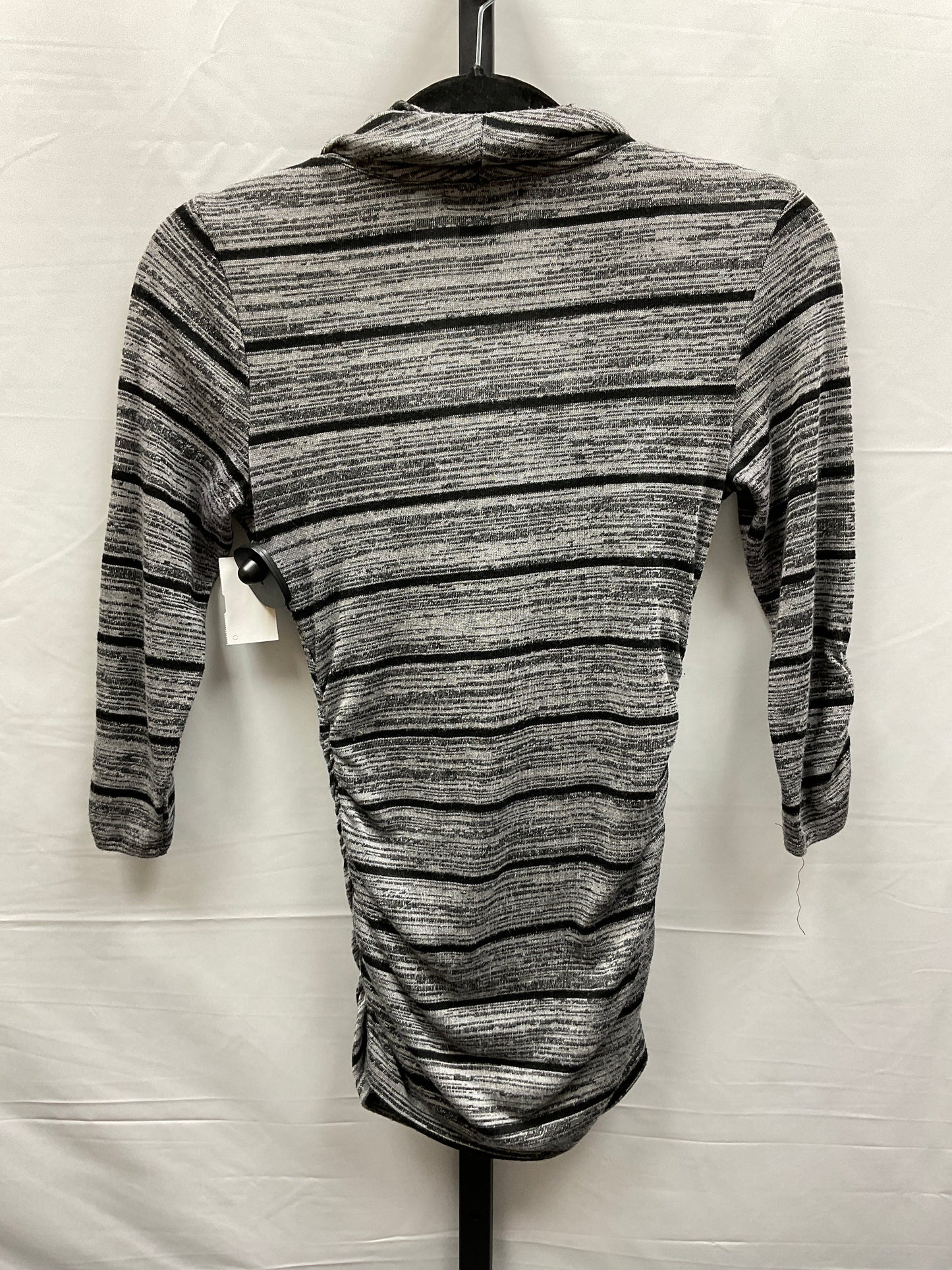 Black & Grey Top 3/4 Sleeve Ab Studio, Size Xs