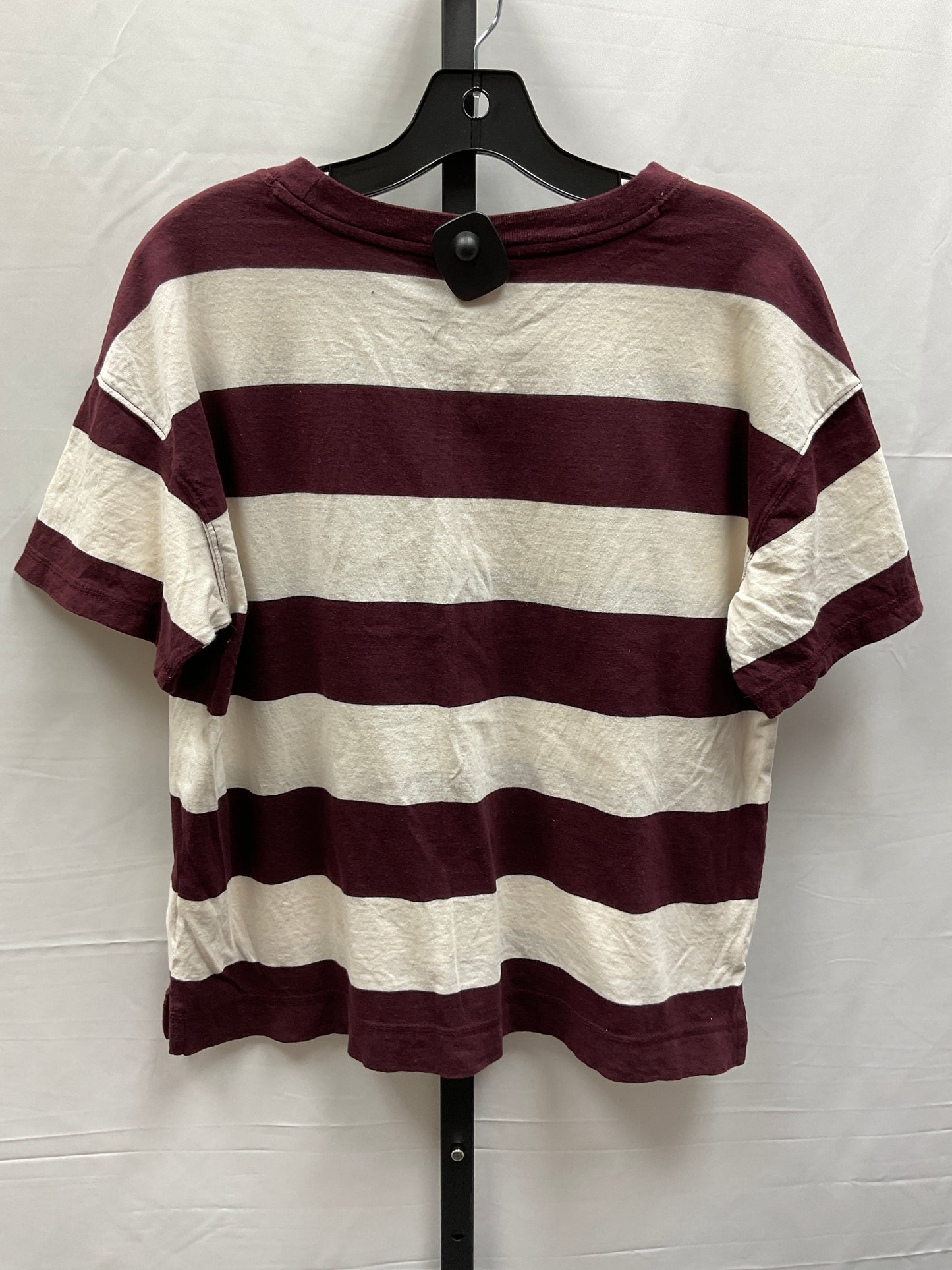 Striped Pattern Top Short Sleeve Basic Old Navy, Size M