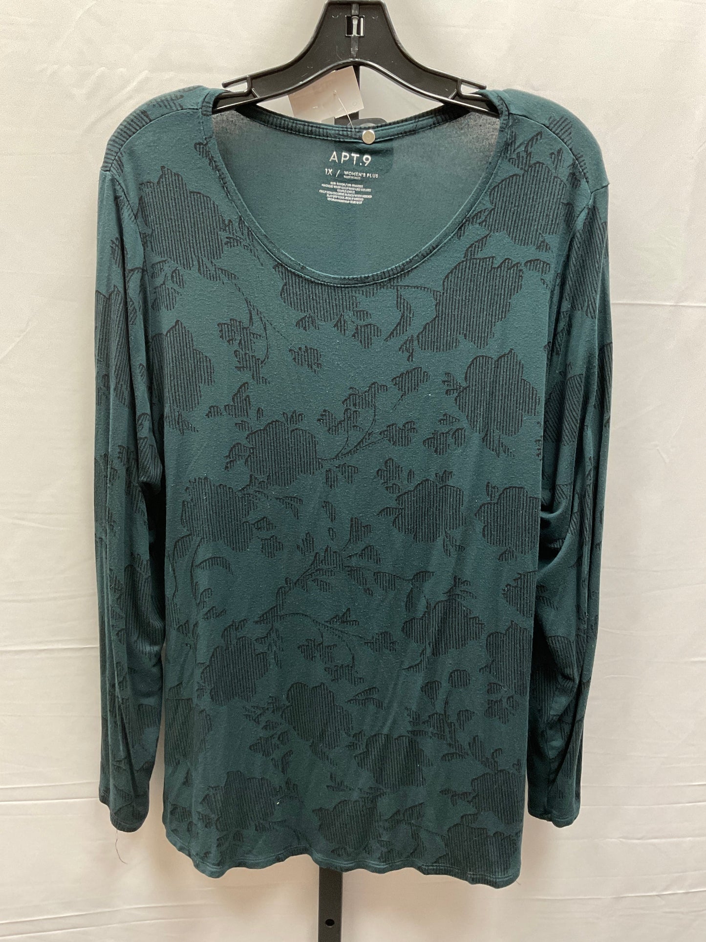 Green Top Long Sleeve Apt 9, Size 1x