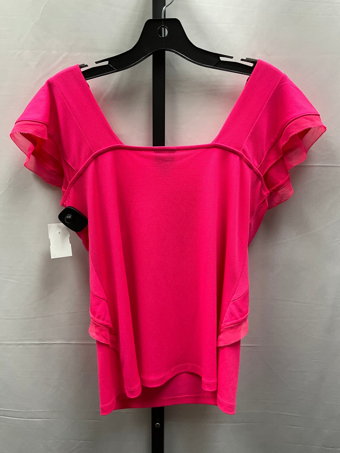 Top Short Sleeve By Worthington In Pink, Size: Petite   S