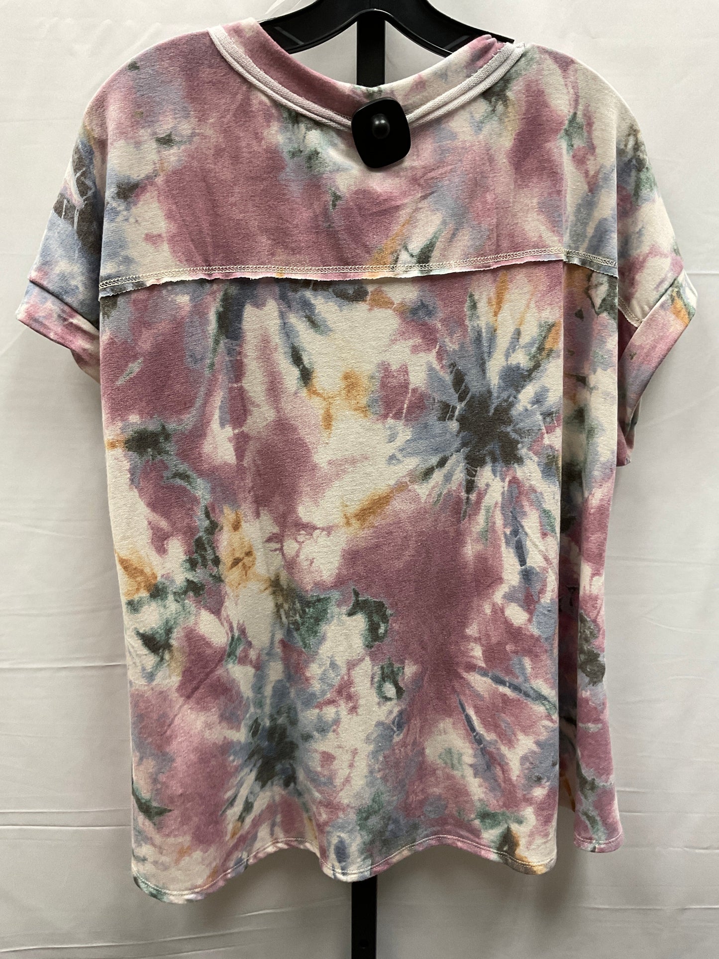 Top Short Sleeve By White Birch In Tie Dye Print, Size: S