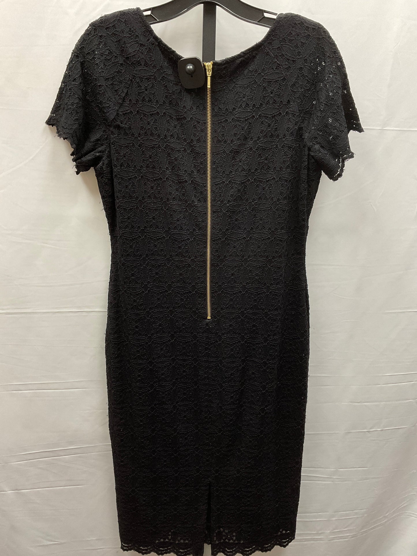 Dress Casual Midi By Dressbarn In Black, Size: M