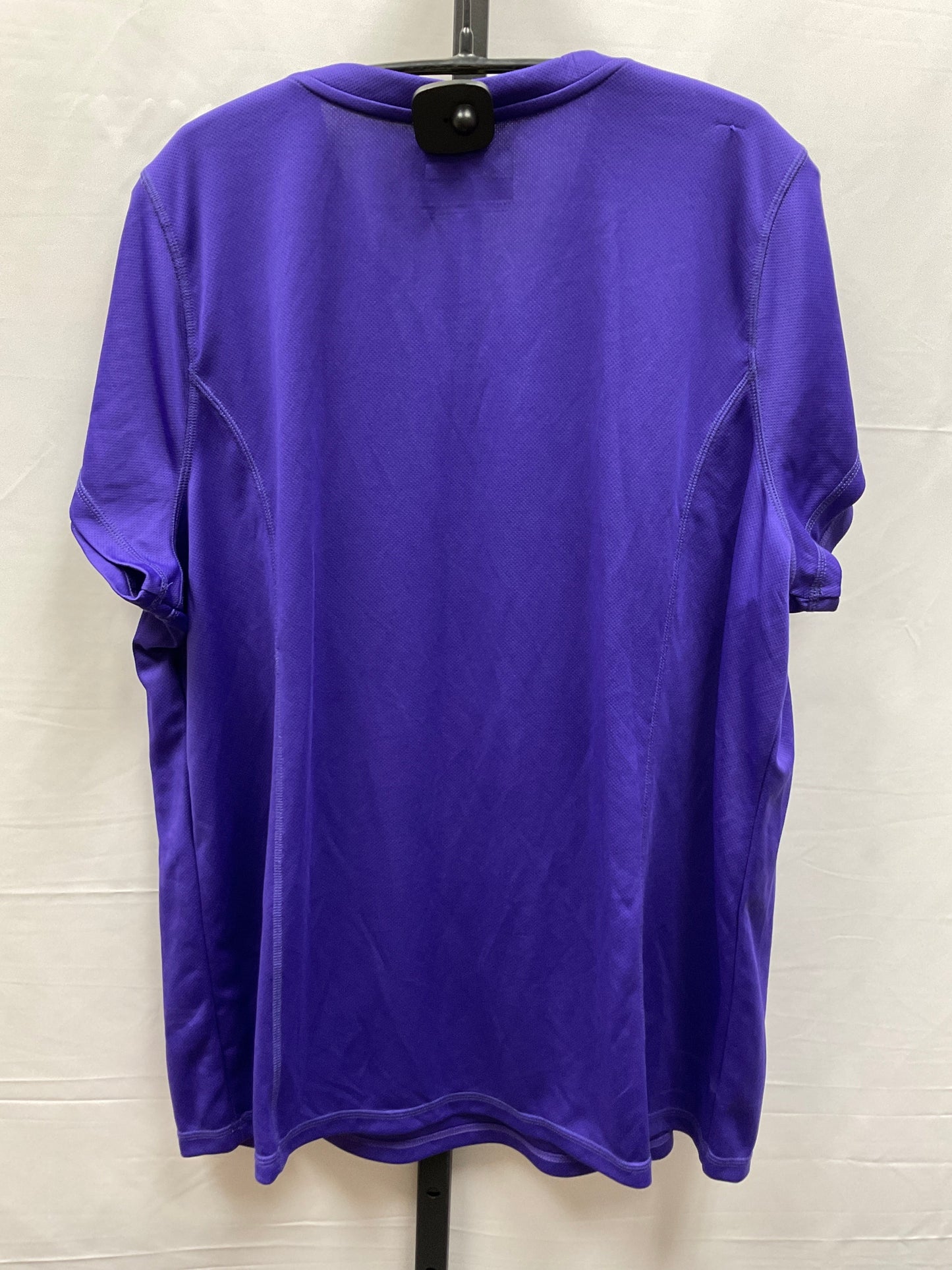 Top Short Sleeve By Xersion In Purple, Size: 1x