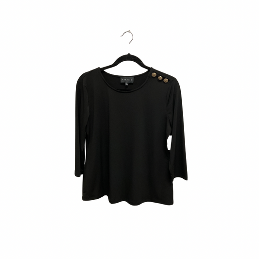 Top Long Sleeve By Premise In Black, Size: M