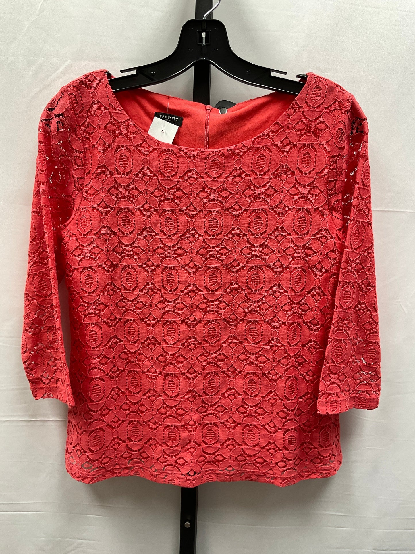 Pink Top Long Sleeve Talbots, Size Petite   S