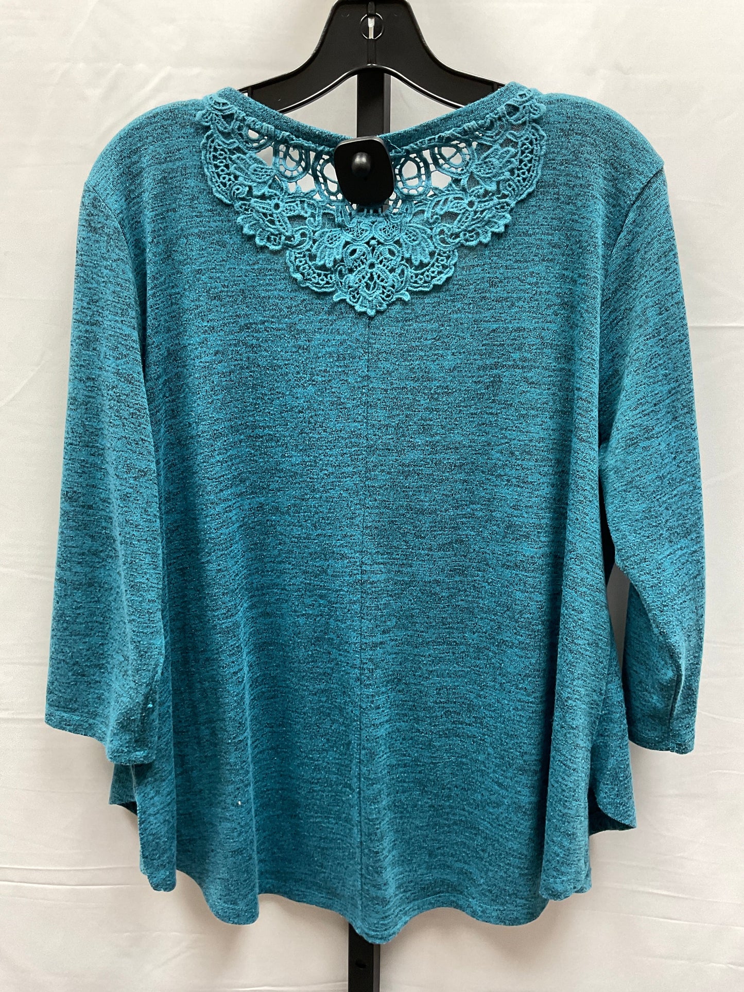 Top Long Sleeve By Style And Company In Blue, Size: L