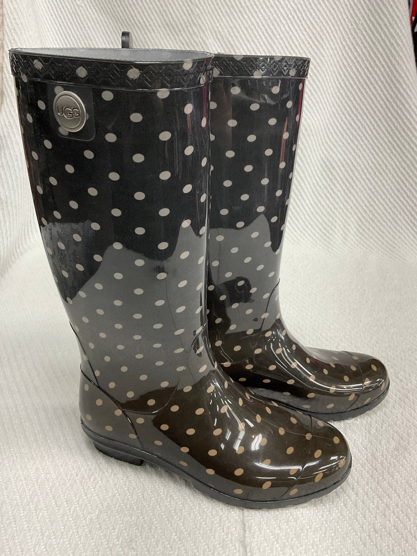 Boots Rain By Ugg In Polkadot Pattern, Size: 6