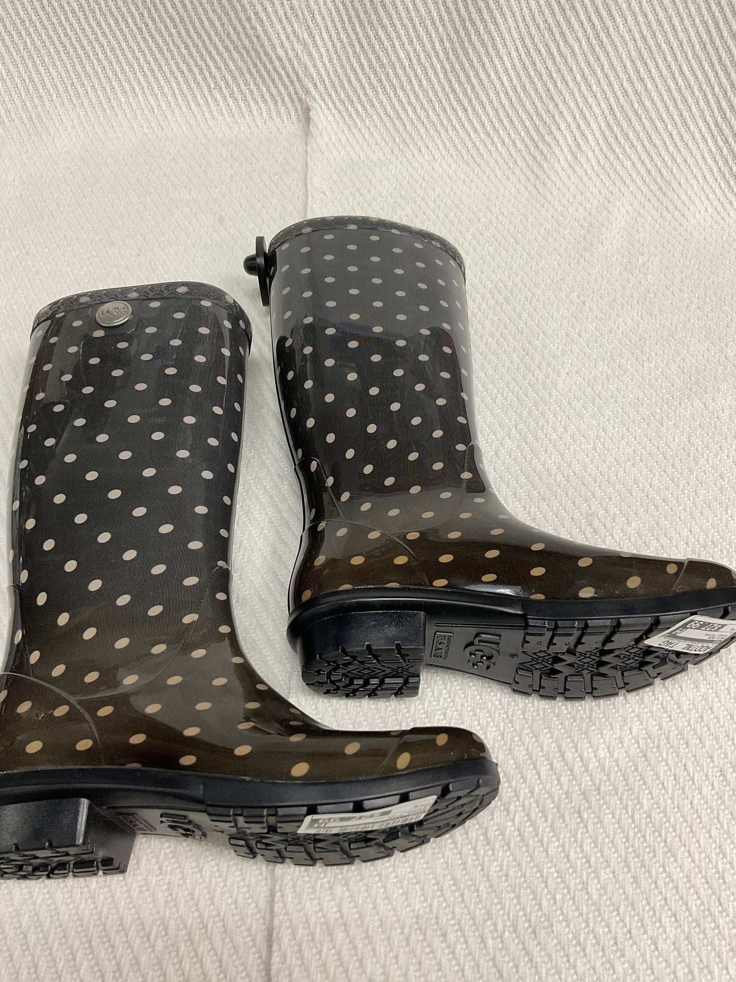 Boots Rain By Ugg In Polkadot Pattern, Size: 6