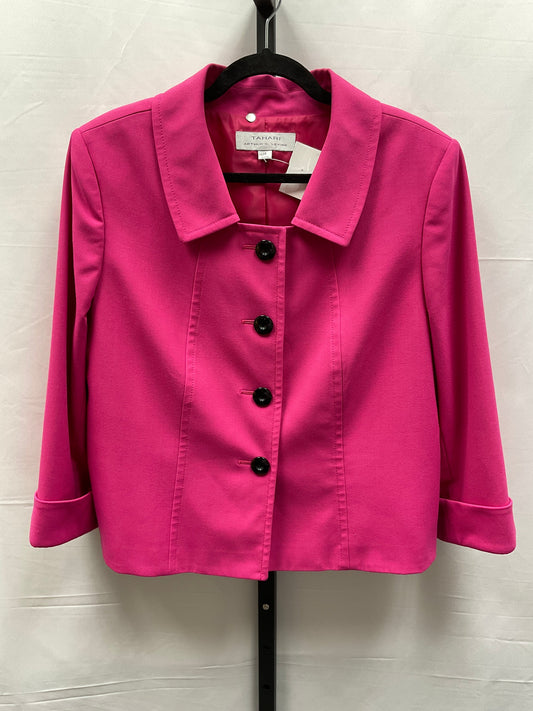 Blazer By Tahari By Arthur Levine In Pink, Size: Xl