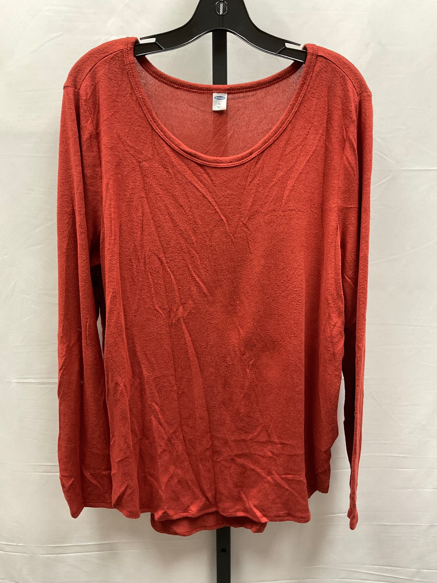 Top Long Sleeve By Old Navy In Red, Size: Xl