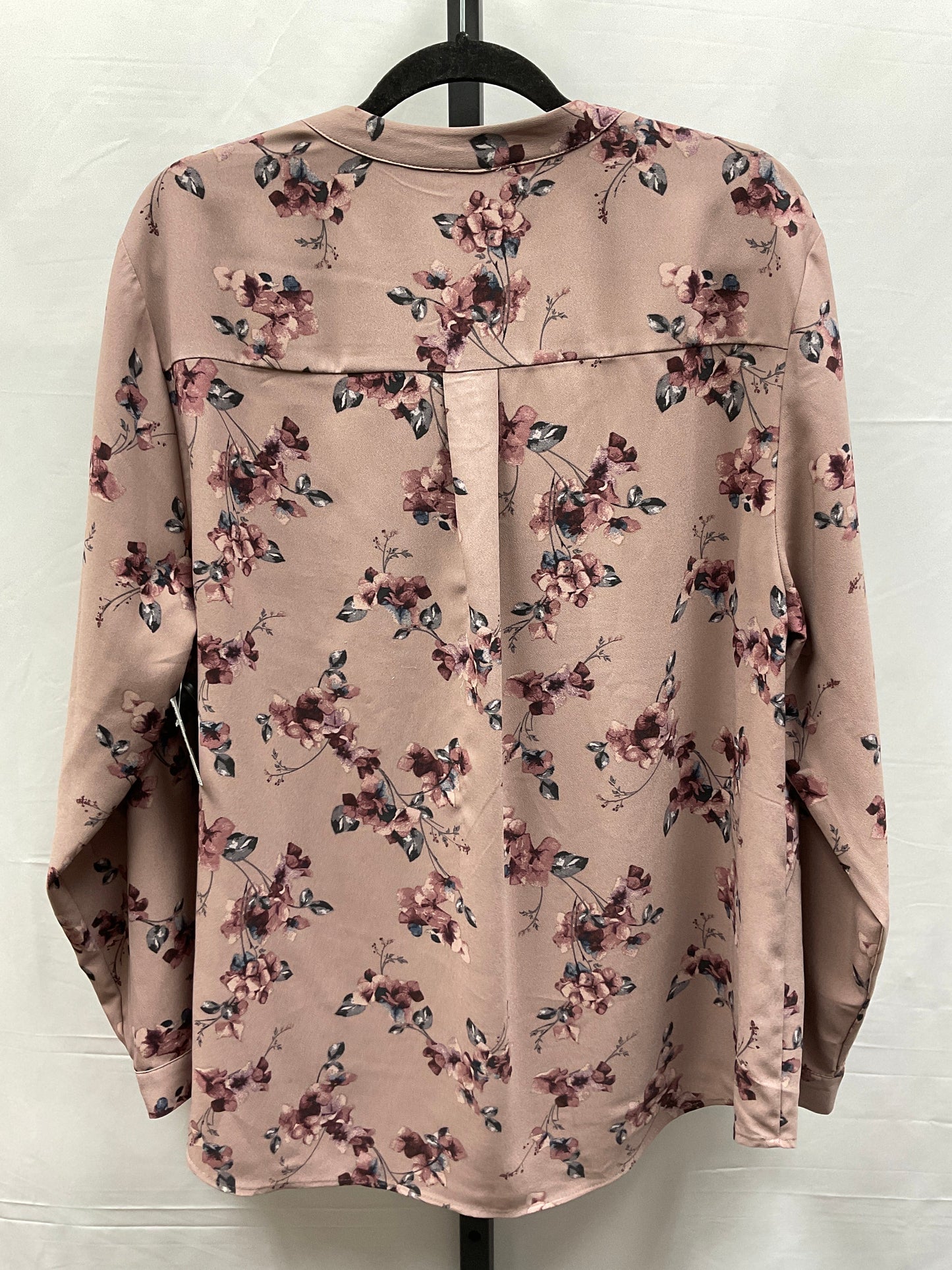 Top Long Sleeve By Hilary Radley In Floral Print, Size: Xxl