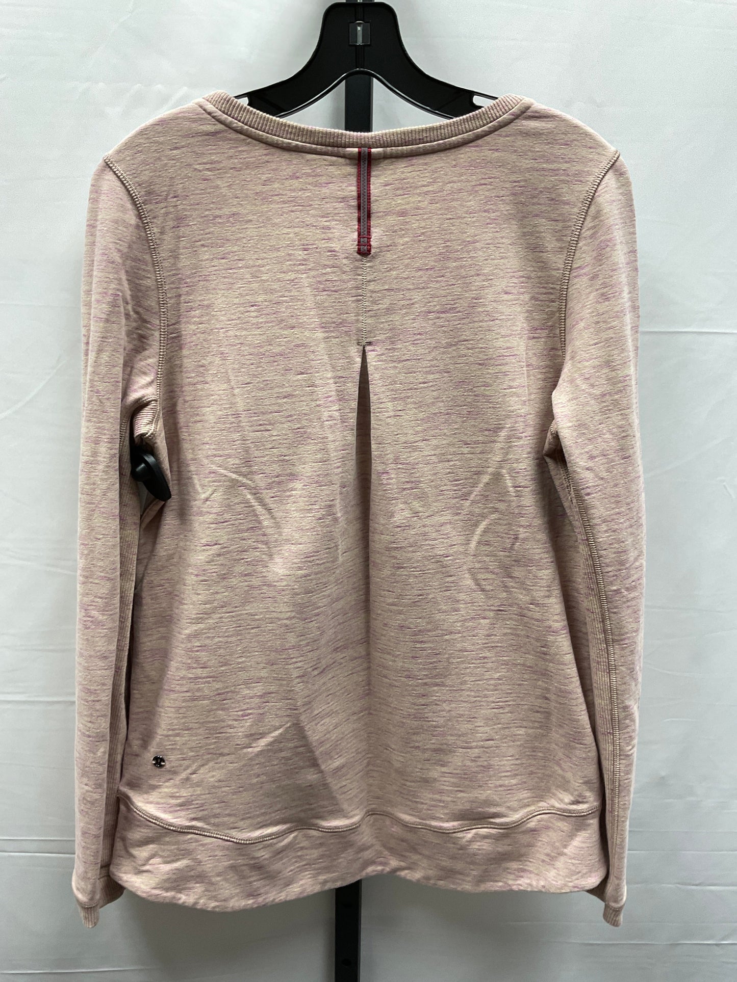 Athletic Sweatshirt Crewneck By Lululemon In Pink & Tan, Size: 8