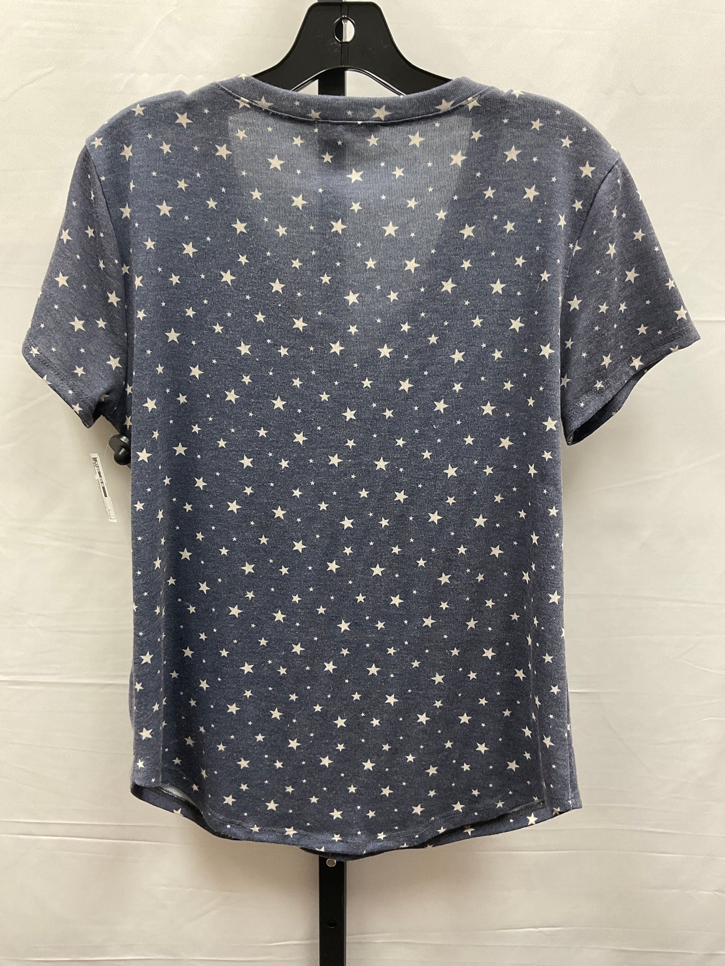 Top Short Sleeve By Altard State In Blue & White, Size: S