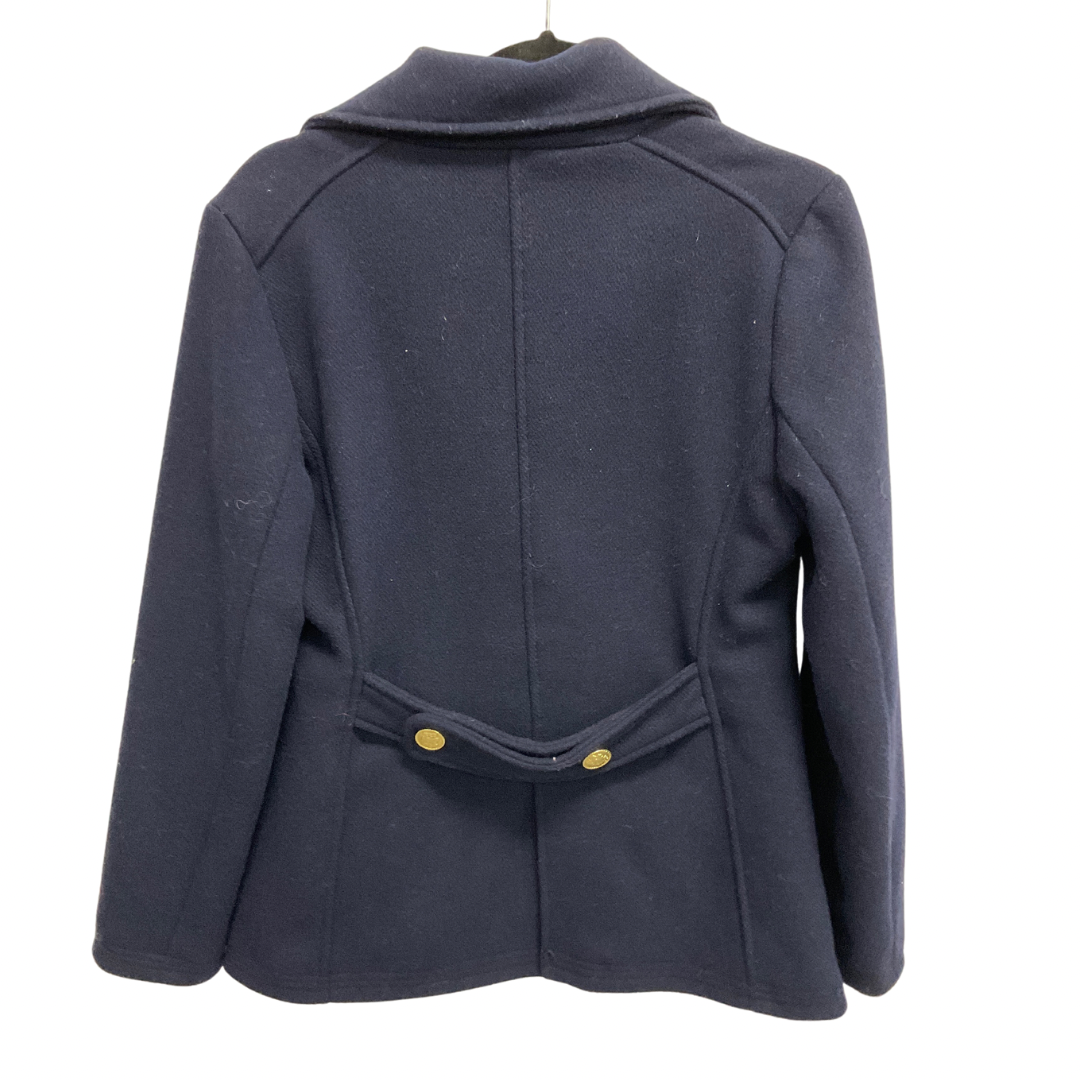 Coat Wool By Gap In Navy, Size: S