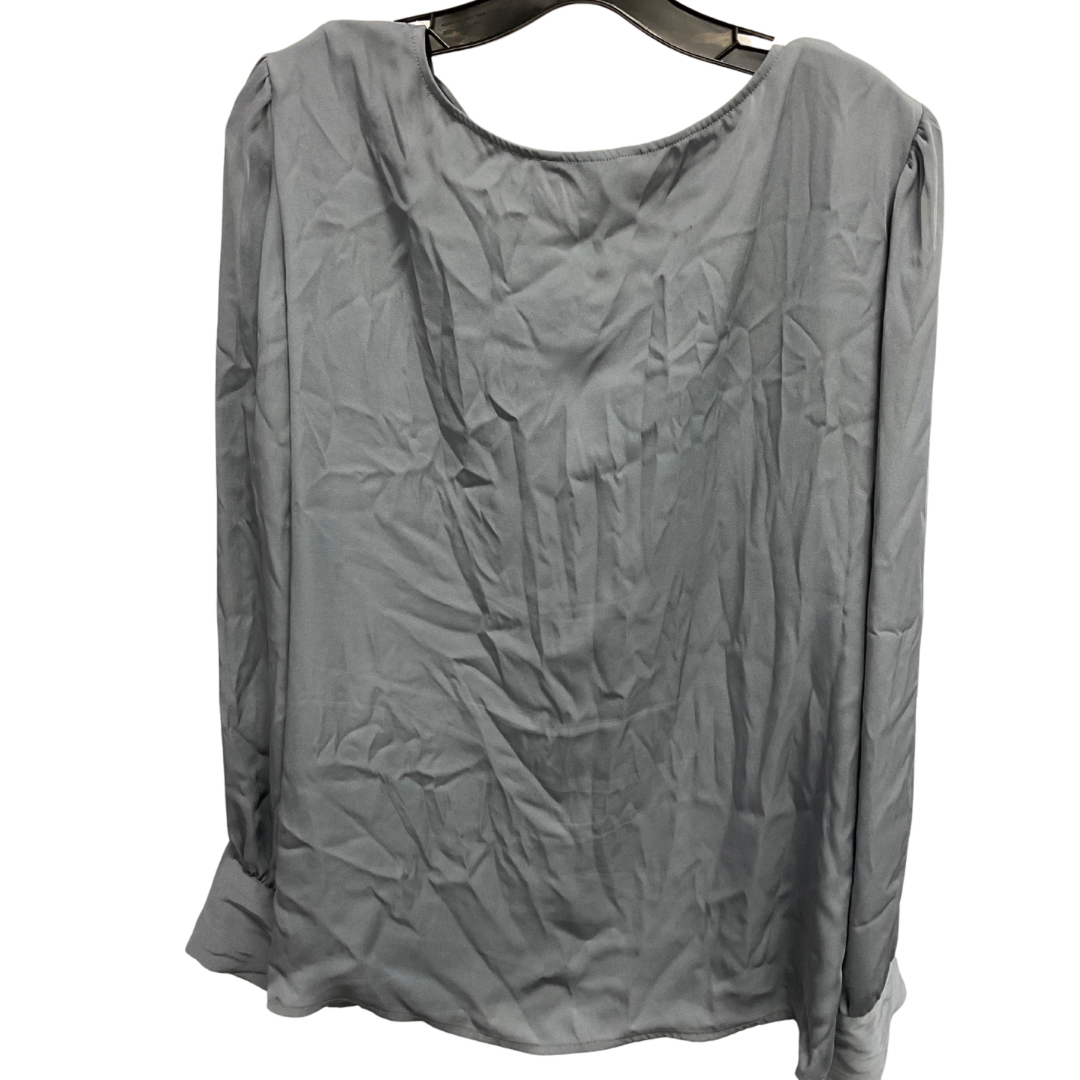 Top Long Sleeve By Express In Grey, Size: Xl