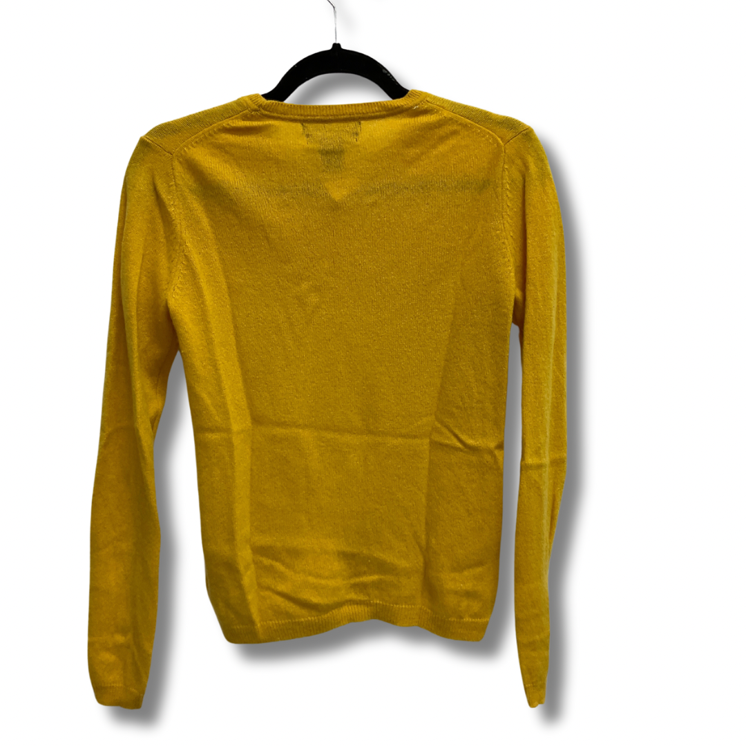 Sweater By Tahari By Arthur Levine In Yellow, Size: S