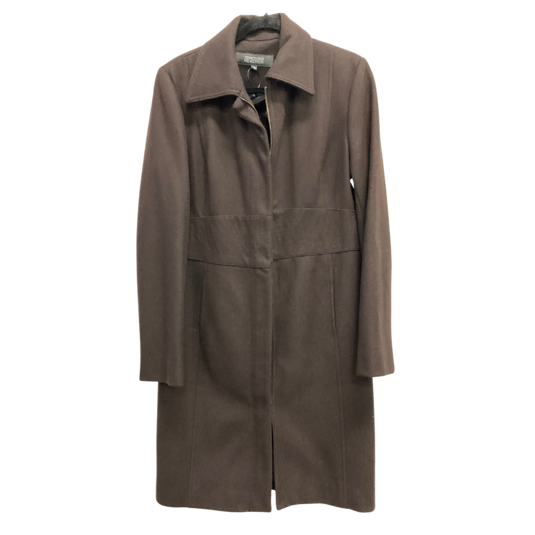 Coat Wool By Kenneth Cole Reaction In Brown, Size: M