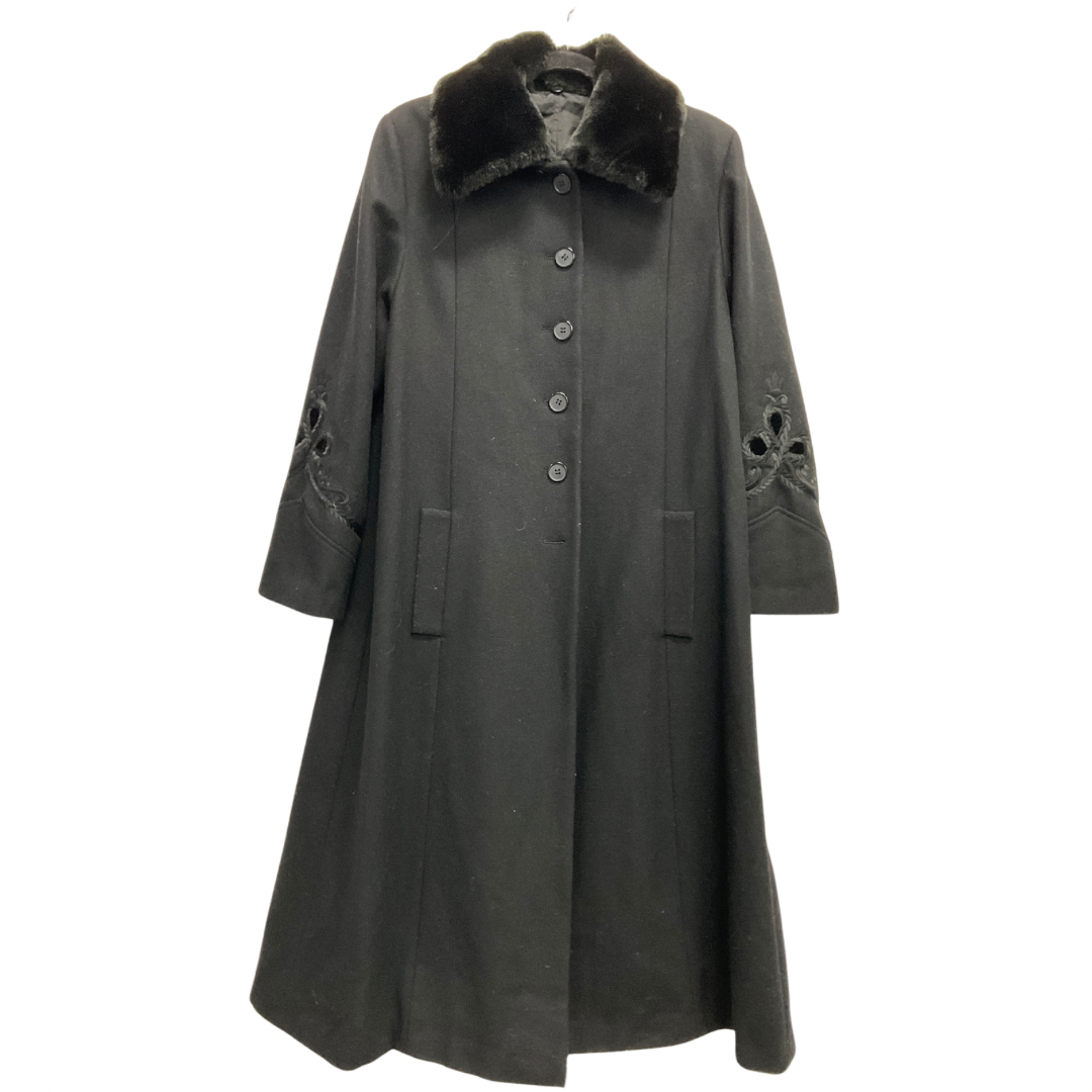 Coat Wool By Clothes Mentor In Black, Size: M