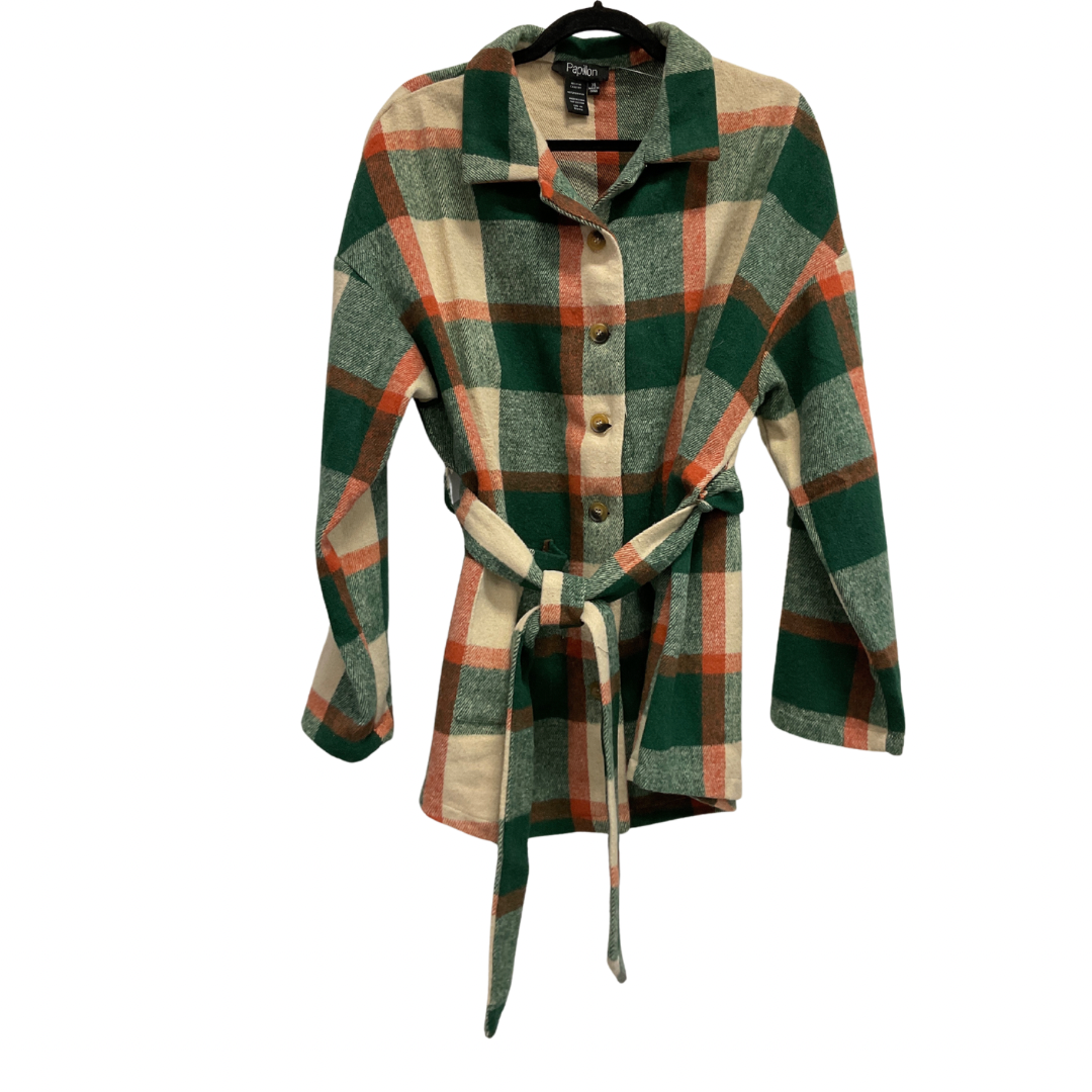 Coat Other By Papillion In Plaid Pattern, Size: Xl