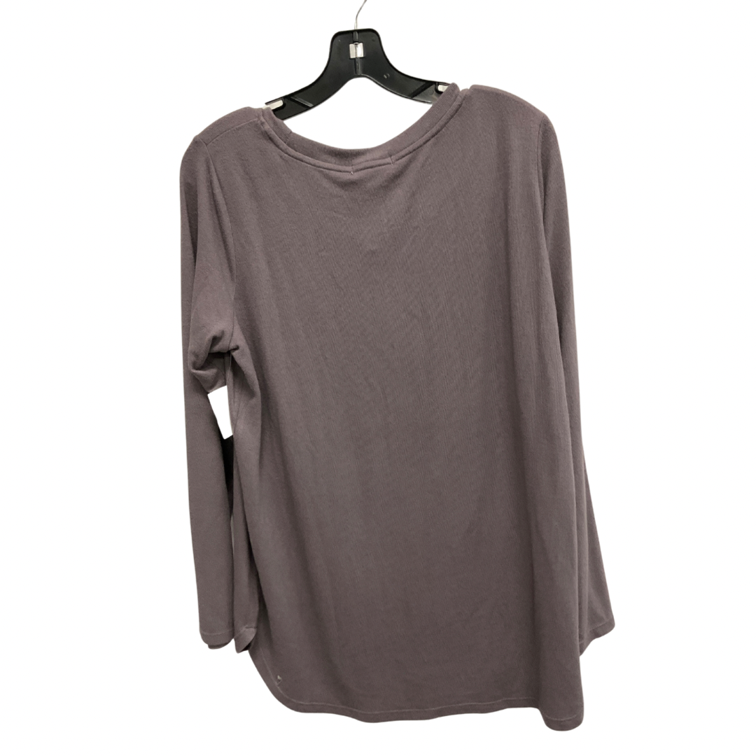 Top Long Sleeve By Matty M In Purple, Size: L