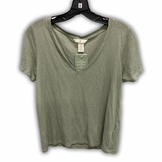 Top Short Sleeve Basic By H&m In Green, Size: S